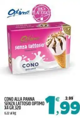 Ard Discount Cono alla panna senza lattosio Optimo offerta