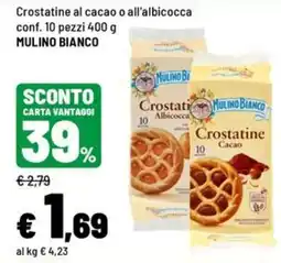 Iper La Grande Crostatine al cacao o all'albicocca Mulino Bianco offerta