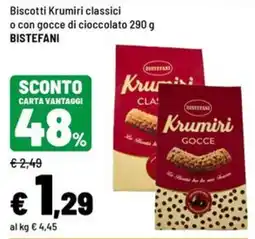 Iper La Grande Biscotti Krumiri Bistefani offerta