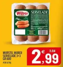 Ard Discount Würstel Wuber Servelade offerta