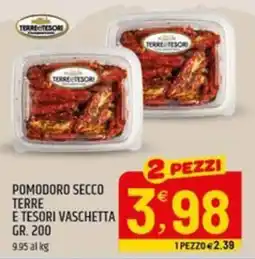 Ard Discount Pomodoro secco terre e tesori vaschetta offerta