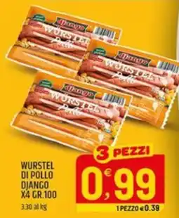 Ard Discount Wurstel di pollo Django offerta