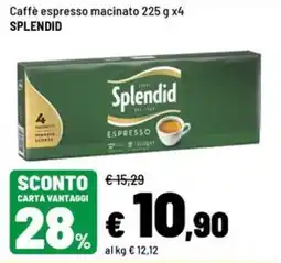 Iper La Grande Caffè espresso macinato Splendid offerta