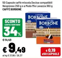 Iper La Grande Caffè Borbone offerta
