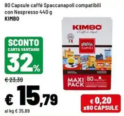 Iper La Grande Capsule caffé Spaccanapoli compatibili con Nespresso offerta
