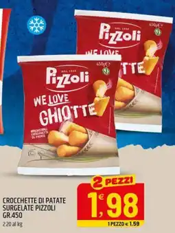 Ard Discount Crocchette di patate surgelate Pizzoli offerta