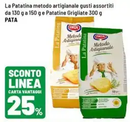 Iper La Grande La Patatina metodo artigianale e Patatine Grigliate PATA offerta