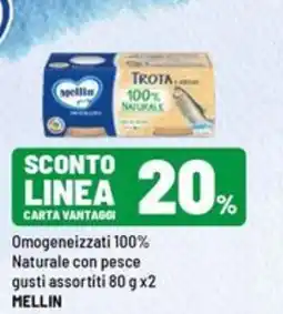 Iper La Grande Omogeneizzati 100% Naturale con pesce MELLIN offerta