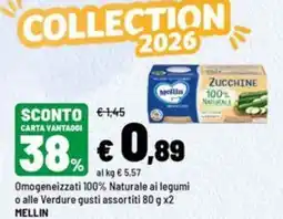 Iper La Grande Omogeneizzati 100% Naturale ai legumi o alle Verdure MELLIN offerta