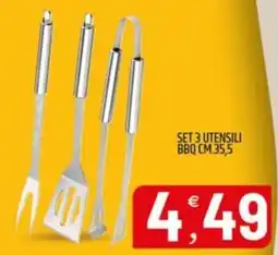 Ard Discount Set 3 utensili BBQ offerta