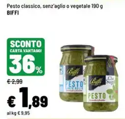 Iper La Grande Pesto classico, senz'aglio o vegetale BIFFI offerta