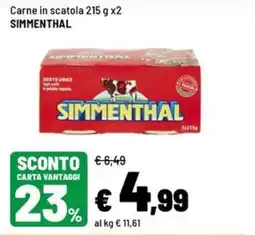 Iper La Grande Carne in scatola Simmenthal offerta