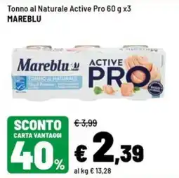 Iper La Grande Tonno al Naturale Active Pro Mareblu offerta