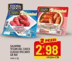 Ard Discount Salamini Tesori del Cuoco Classici Piccanti offerta