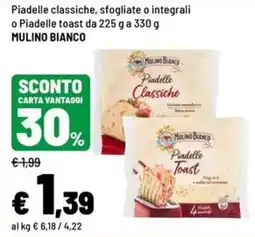 Iper La Grande Piadelle classiche MULINO BIANCO offerta
