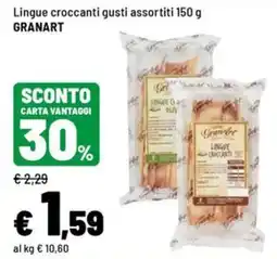 Iper La Grande Lingue croccanti gusti assortiti GRANART offerta