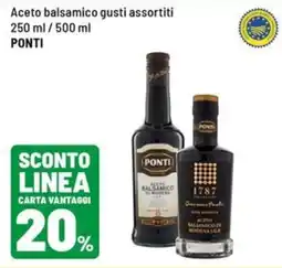 Iper La Grande Aceto balsamico PONTI offerta