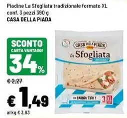 Iper La Grande Piadine La Sfogliata tradizionale offerta
