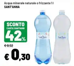 Iper La Grande Acqua minerale naturale o frizzante Sant'Anna offerta