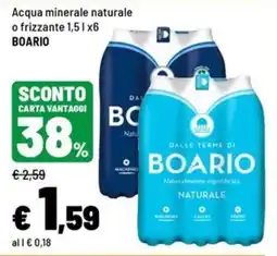 Iper La Grande Acqua minerale naturale o frizzante Boario offerta