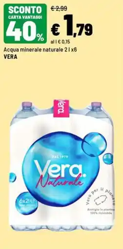 Iper La Grande Acqua minerale naturale Vera offerta