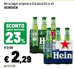 Iper La Grande Birra lager original Heineken offerta