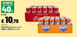 Iper La Grande Coca-Cola classica o zero, Fanta o Sprite offerta