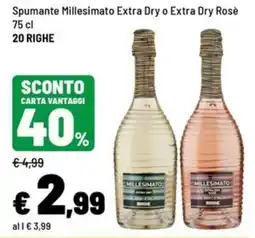 Iper La Grande Spumante Millesimato Extra Dry o Extra Dry Rosè offerta