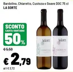 Iper La Grande Bardolino, Chiaretto, Custoza o Soave DOC La Sorte offerta
