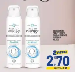 Ard Discount Deodorante spray unisex tale of essence classico offerta
