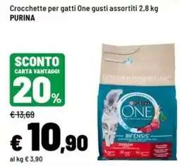 Iper La Grande Crocchette per gatti One gusti assortiti offerta