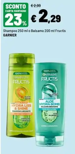 Iper La Grande Shampoo o Balsamo Fructis Garnier offerta
