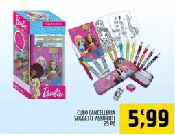 Ard Discount Cubo cancelleria soggetti assortiti Barbie offerta