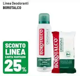 Iper La Grande Linea deodoranti borotalco offerta