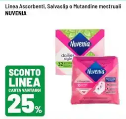 Iper La Grande Linea assorbenti, salvaslip o mutandine mestruali nuvenia offerta