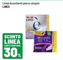 Iper La Grande Linea assorbenti pacco singolo lines offerta