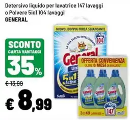 Iper La Grande Detersivo liquido per lavatrice General offerta
