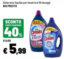 Iper La Grande Detersivo liquido per lavatrice bio presto offerta