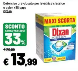Iper La Grande Detersivo pre-dosato per lavatrice classico Dixan offerta