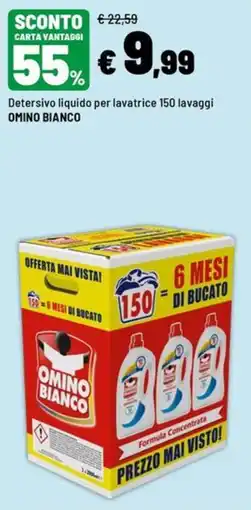 Iper La Grande Detersivo liquido per lavatrice Omino Bianco offerta