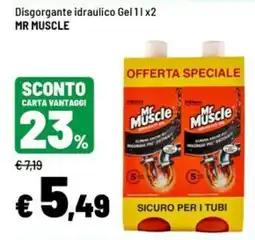 Iper La Grande Disgorgante idraulico Gel Mr Muscle offerta