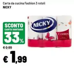 Iper La Grande Carta da cucina Fashion Nicky offerta