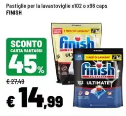 Iper La Grande Pastiglie per la lavastoviglie Finish offerta