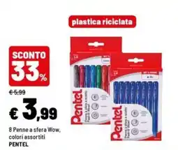 Iper La Grande Penne a sfera Wow, colori assortiti offerta