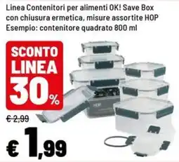 Iper La Grande Contenitori per alimenti OK! Save Box HOP offerta