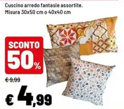 Iper La Grande Cuscino arredo fantasie assortite offerta
