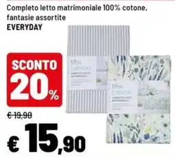 Iper La Grande Completo letto matrimoniale Everyday offerta