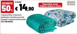 Iper La Grande Trapunta matrimoniale Cotton House offerta