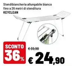 Iper La Grande Stendibiancheria allungabile bianco KEYCLEAN offerta