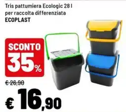 Iper La Grande Tris pattumiera Ecologic offerta